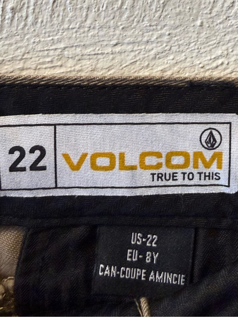 Volcom Frickin Modern Straight Khaki Chino Pants Youth Size 22 8 Slim NWT Skate - Picture 7 of 9